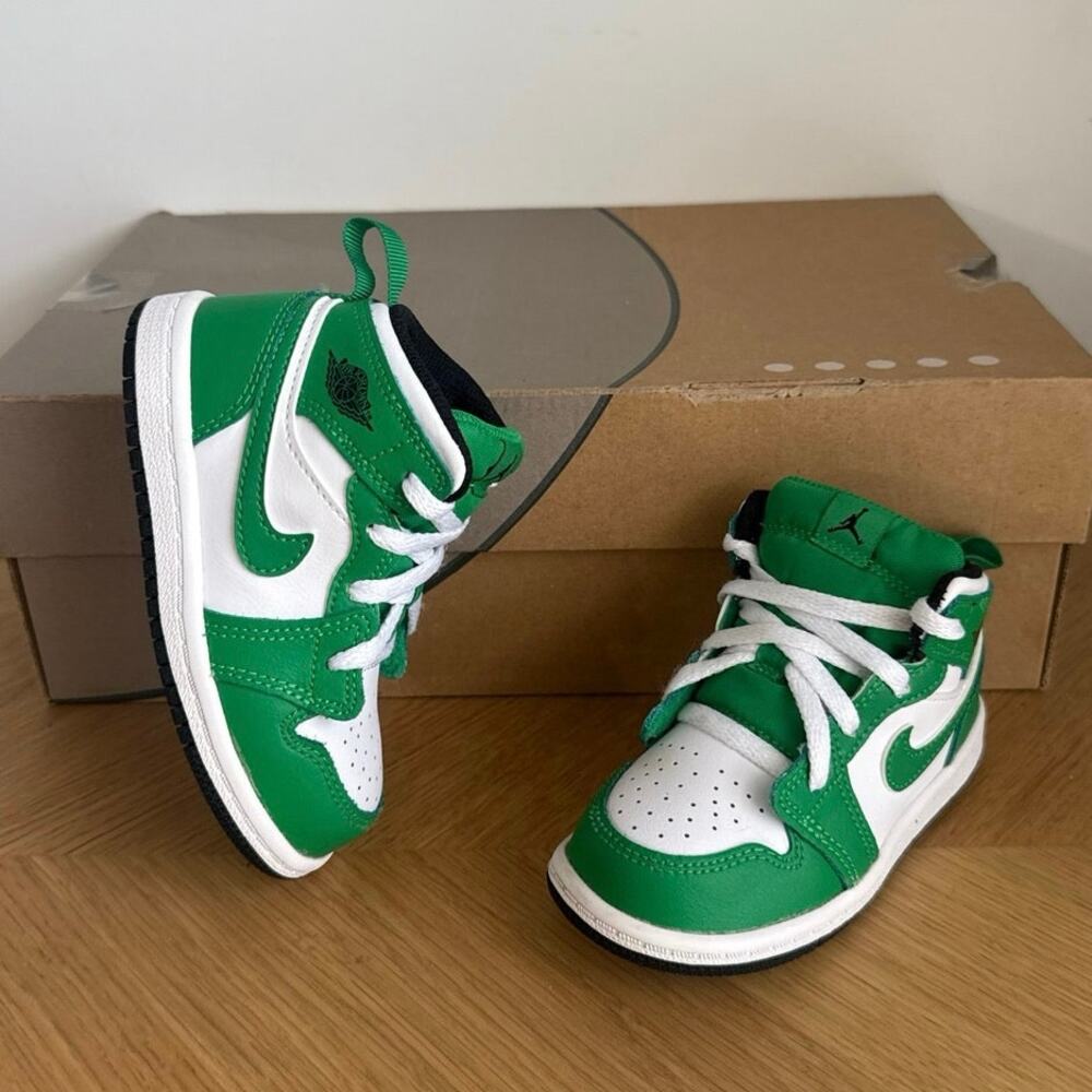 Nike Air Jordan 1 ‘Lucky Green’ Toddler Sneakers- SZ 7 C